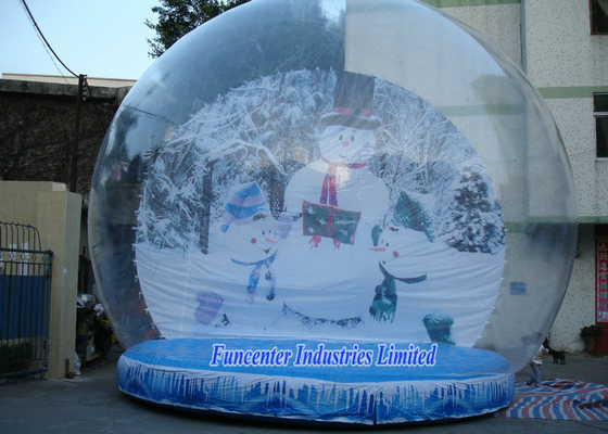 Opblaasbare Kerstmisdecoratie van de sneeuwbol, Slag - omhoog het Elegante Ontwerp van de Sneeuwbol
