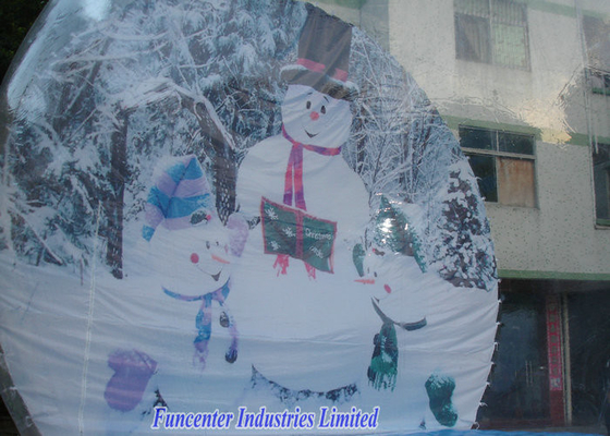 Opblaasbare Kerstmisdecoratie van de sneeuwbol, Slag - omhoog het Elegante Ontwerp van de Sneeuwbol