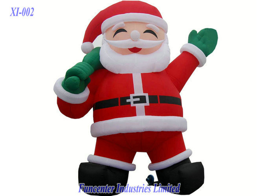 Pvc bedekte de Opblaasbare Kerstman, Opblaasbare Vuurvaste met een laag Kerstmisdecoratie