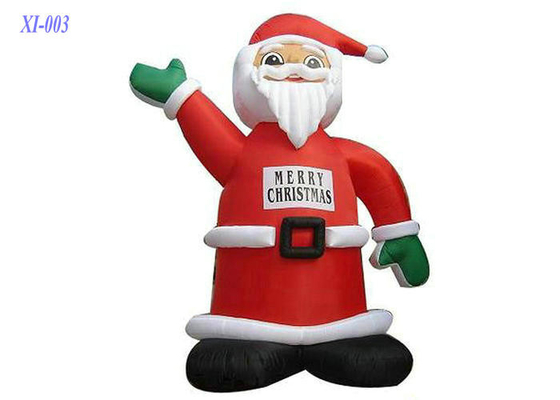 Pvc bedekte de Opblaasbare Kerstman, Opblaasbare Vuurvaste met een laag Kerstmisdecoratie
