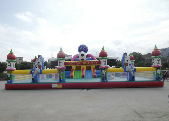 0.55mm Park van de Dikte het Opblaasbare Plons, het Opblaasbare Pretpark UV Beschermende Voorkomen
