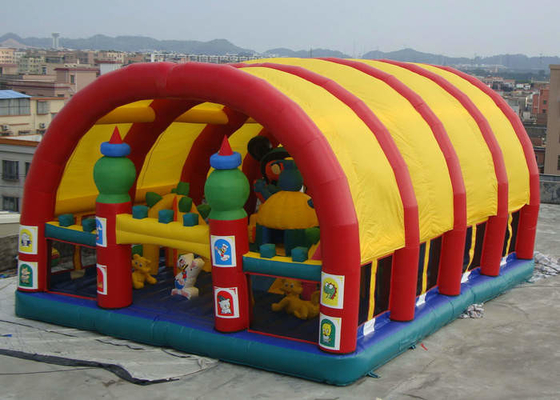 Daktent die Opblaasbaar Pretpark 0.55mm beschermen Diktematerialen
