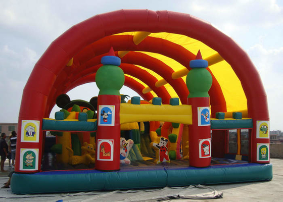 Daktent die Opblaasbaar Pretpark 0.55mm beschermen Diktematerialen