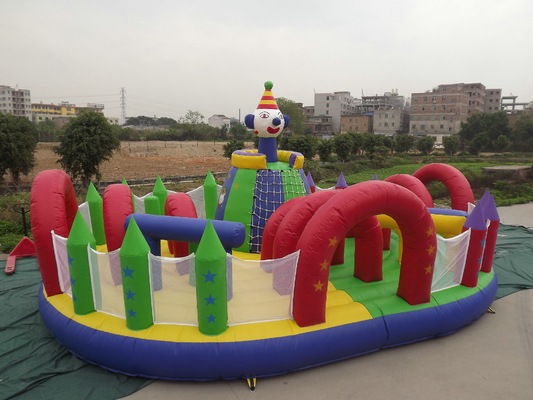Het openlucht Opblaasbare Gemakkelijke Onderhoud van het Waterpark 10mx8m 12mx9m Afmeting