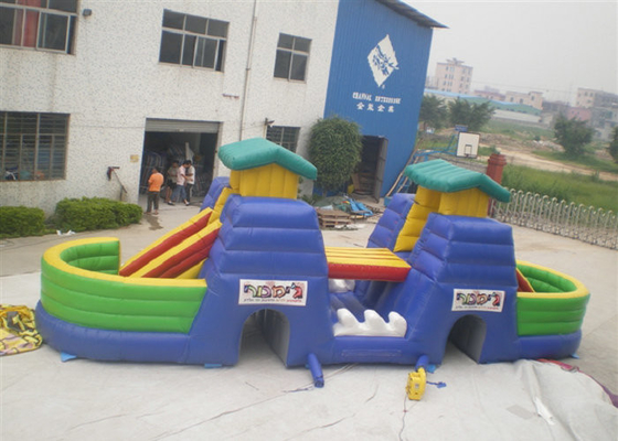 Kinderen die Opblaasbaar Pretpark 20x6m spelen pvc van de Grootte Hoog Duurzaamheid