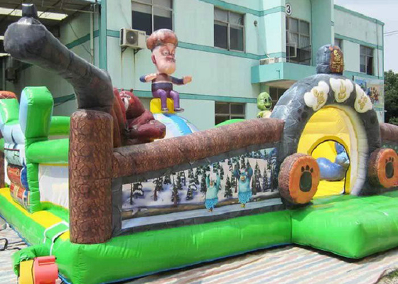 Pvc-Dier van het Geteerd zeildoek draagt het Opblaasbare Pretpark de Digitale Druk van het Dierentuinthema