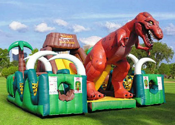 Openlucht Opblaasbaar Pretparkkader Retardent met Grote Slag - omhoog Dinosour
