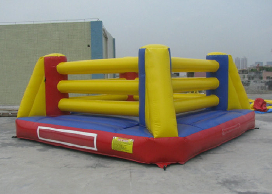 Openlucht Interactieve Opblaasbare het Worstelen van Bouncy van het Sportenspeelgoed Ring 4mx4m 5mx5m Grootte
