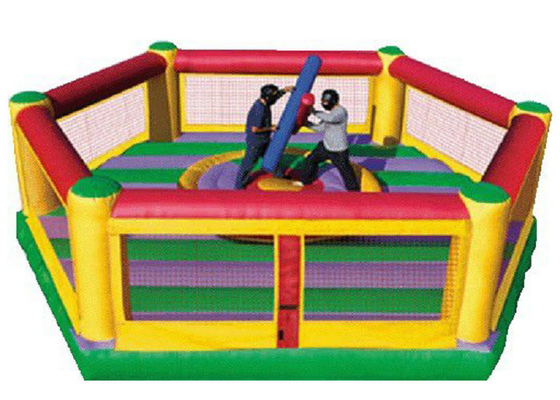 Openlucht Interactieve Opblaasbare het Worstelen van Bouncy van het Sportenspeelgoed Ring 4mx4m 5mx5m Grootte