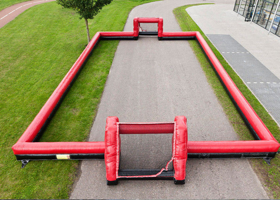 Openlucht Interactief Opblaasbaar Sportenspeelgoed 0.55mm pvc-de Speelplaats van de Voetbalarena