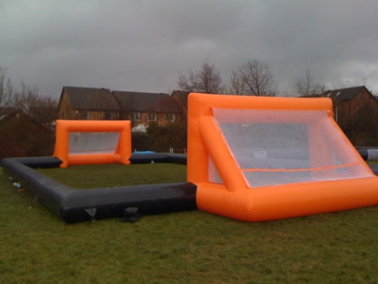 Openlucht Interactief Opblaasbaar Sportenspeelgoed 0.55mm pvc-de Speelplaats van de Voetbalarena