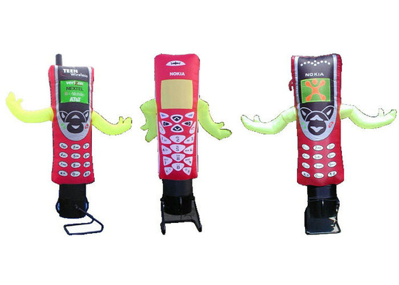 Het mobiele van de Reclametekens van Cellphone Opblaasbare Speelgoed van de de Binnenplaatspret pvc Met een laag bedekte