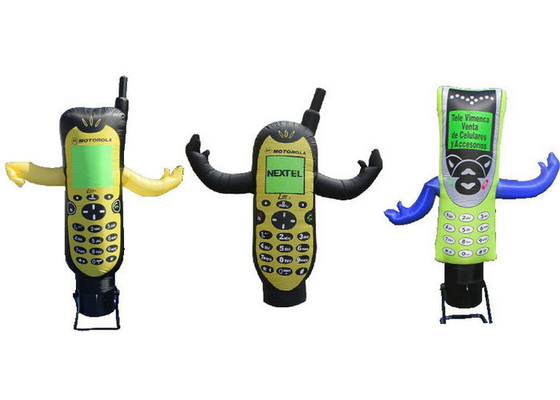 Het mobiele van de Reclametekens van Cellphone Opblaasbare Speelgoed van de de Binnenplaatspret pvc Met een laag bedekte