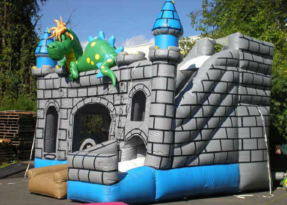 Het Springen van Bouncy van het dinosaurusontwerp Kastelen 0.55mm het Lange Leven van Diktepvc