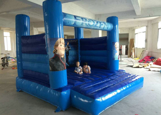 Elsa als thema had de Opblaasbare Bouncy-van de de Scheurweerstand van de Kasteel Blauwe Kleur Snelle Levering