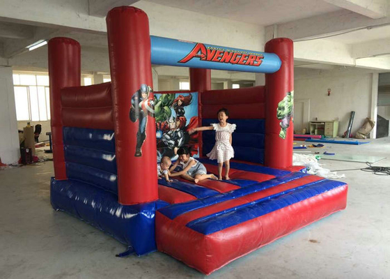 De superman drukte Binnenbouncy-Kasteelvlam - vertrager die Goedgekeurd SGS kenmerken