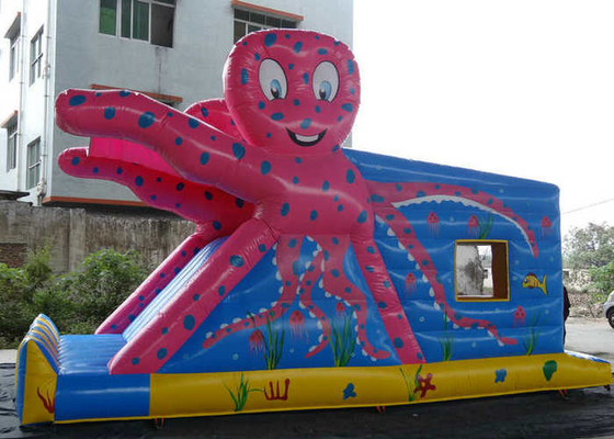 Het Kasteel Kleurrijke Druk van Bouncy van het octopuspatroon Opblaasbare met Dia