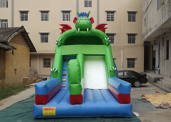 Commerciële Opblaasbare de Diavlam van het dinosaurusontwerp - pvc van vertragersplato