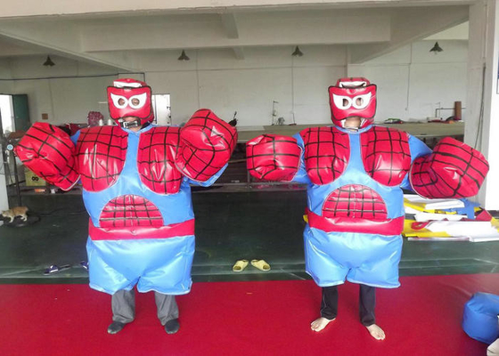 Oog die Sumo-het Kostuum van Worstelaarshalloween, het Opblaasbare Sumo Kostuum van Spiderman vangen