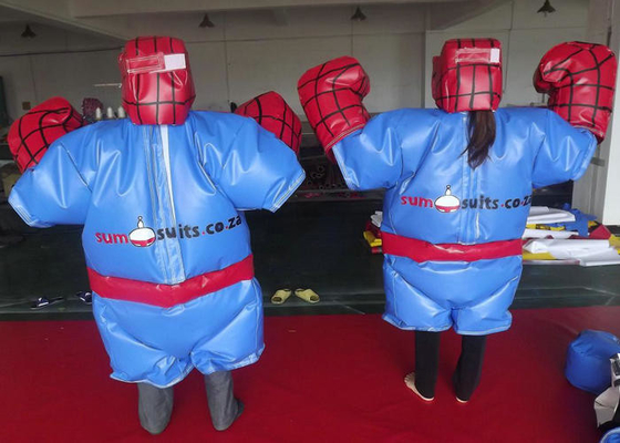 Oog die Sumo-het Kostuum van Worstelaarshalloween, het Opblaasbare Sumo Kostuum van Spiderman vangen