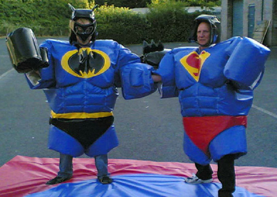 Batman-de Scheur van het de Worstelaarskostuum van Verschijningssumo Bestand voor Openluchtsporten