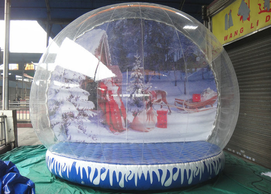 De ronde gaf Opblaasbare het Geteerde zeildoekbasis van Plato van de Sneeuwbol voor Regelmatige Decoratie gestalte
