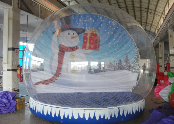 Opblaasbare de Sneeuwbol van de Kerstmisachtergrond 3m - 5m Dia voor Vakantie Reclame