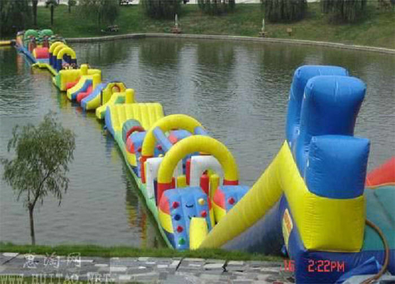 Van de het Speelgoedscheur van het Eco Vriendschappelijke Opblaasbare Water de Hinderniscursus van Bouncy Bestand