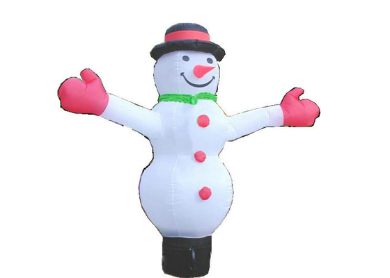 Opblaasbare de Vakantiedecoratie Aangepaste Grootte van de sneeuwmanverschijning voor Bevordering