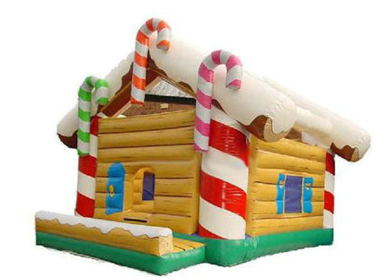 4m Opblaasbaar Kerstmishuis van Lengtepvc, de Opblaasbare Bestand Scheur van het Spronghuis
