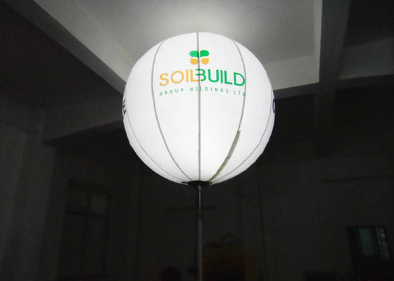 Wit Kleurenlicht op Ballons, Opblaasbare Verlichtingsdecoratie 1.5m Diameter