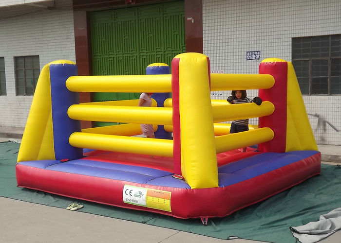 Openlucht Interactieve Opblaasbare het Worstelen van Bouncy van het Sportenspeelgoed Ring 4mx4m 5mx5m Grootte