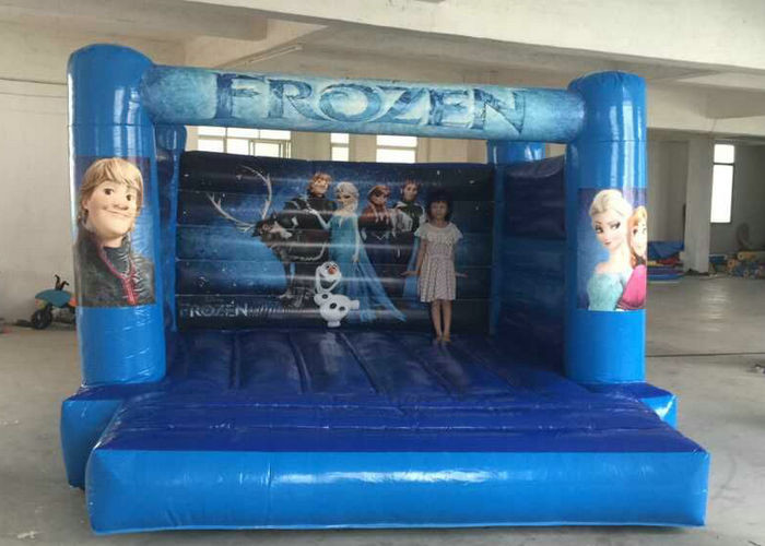 Elsa als thema had de Opblaasbare Bouncy-van de de Scheurweerstand van de Kasteel Blauwe Kleur Snelle Levering