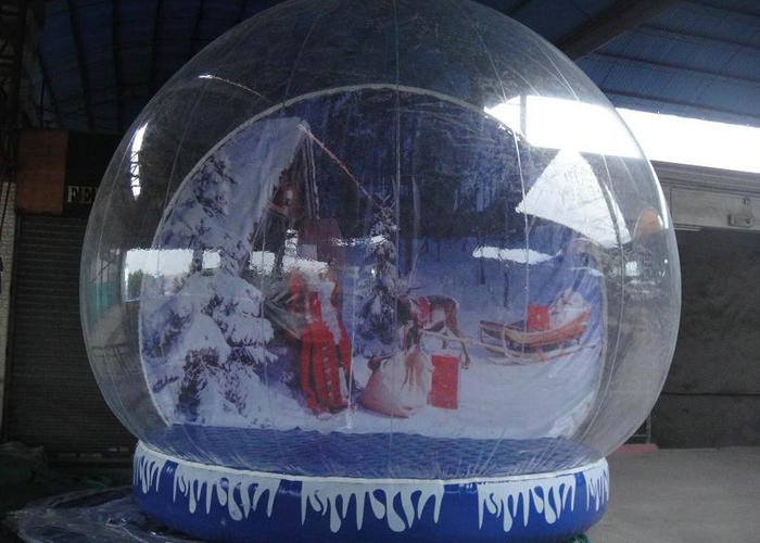 De ronde gaf Opblaasbare het Geteerde zeildoekbasis van Plato van de Sneeuwbol voor Regelmatige Decoratie gestalte