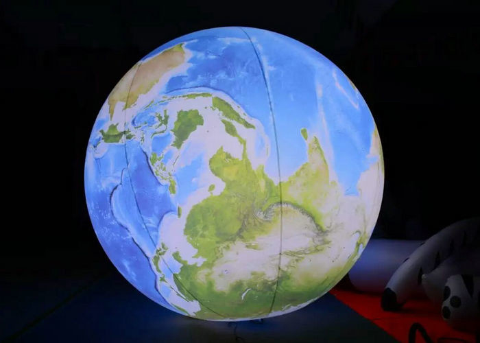 Gekleurd LEIDEN Licht op Inflatables-de Ballon van de het Heliumlucht van pvc voor Hemel Reclame